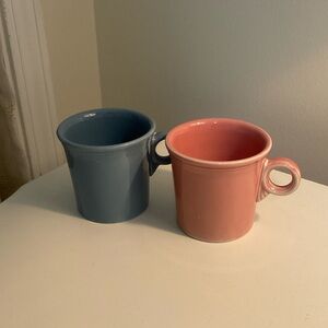 Fiestaware Mug Set - Blue and Pink